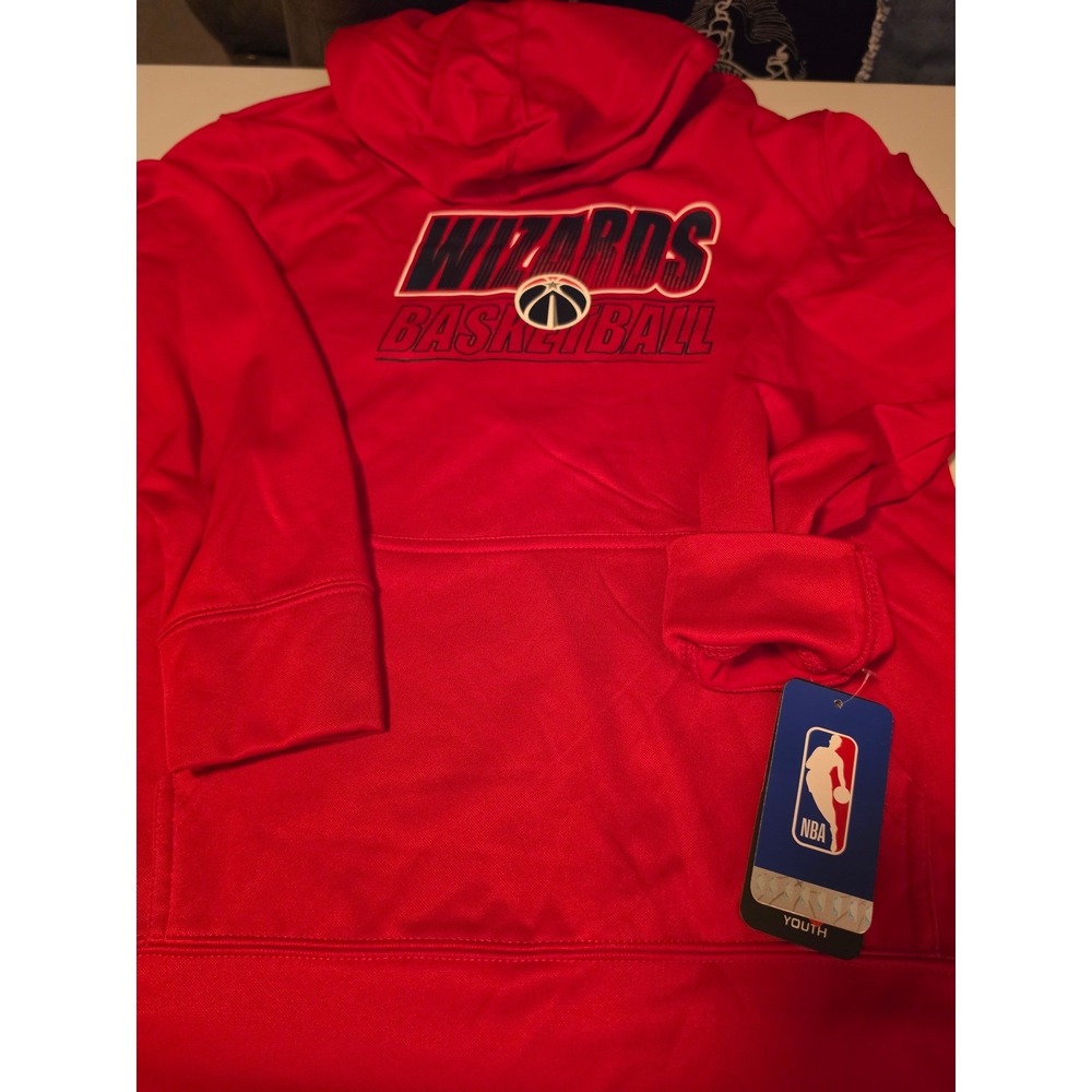 NBA Washington Wizards Youth Hoodie Red Basketball Sweatshirt XL 18/20 New